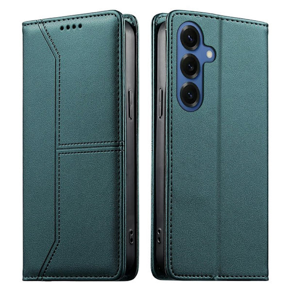 Plånboksfodral för Samsung Galaxy S26 Plus Ställfunktion Konstläder - Grön