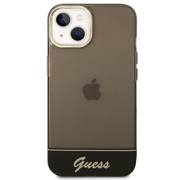 GUESS iPhone 14 Plus Skal Translucent - Sort Black