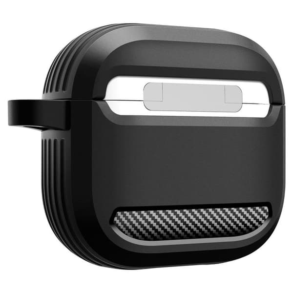 Spigen Airpods 4 Etui Rugged Armor - Mat Sort Svart