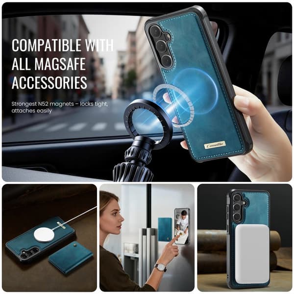 CaseMe Mobilskal för Samsung Galaxy S26 Plus Magnetiskt PC + TPU - Grön