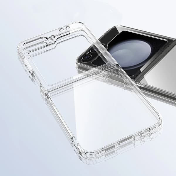 Tech-Protect Mobilskal till Galaxy Z Flip 6/7 Flexair Hybrid - Clear Svart
