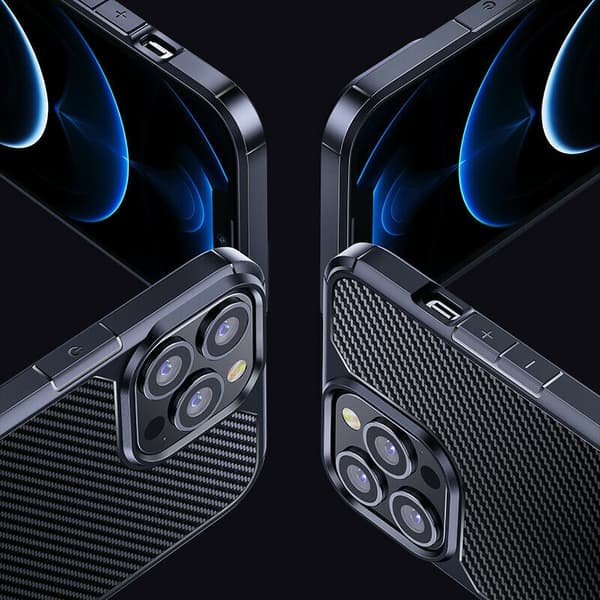 USAMS Armour -kuori iPhone 13 Pro Max - Musta Black