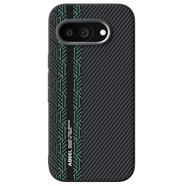 ABEEL Mobilskal till Google Pixel 9a PC TPU Aluminium PU Läder - Textur 2