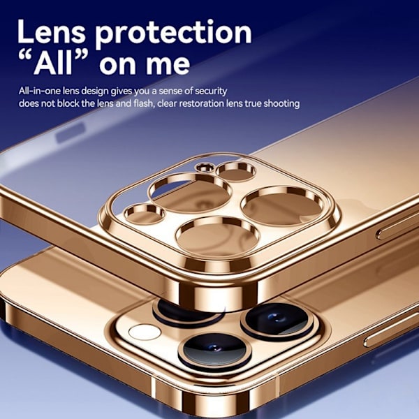 SULADA Mobilskal till iPhone 16 Pro Electroplated AG Matte TPU Blå