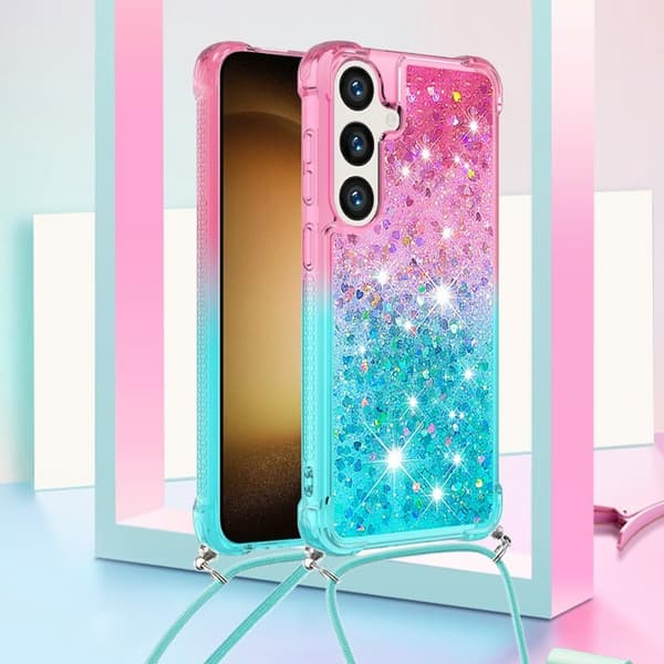 Samsung Galaxy S26 Pro Skal Gradient Quicksand TPU - Rosa/Sky Blue
