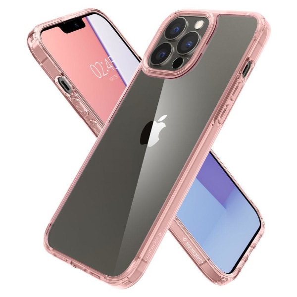 Spigen Ultra Hybrid -kuori iPhone 13 Prolle - vaaleanpunainen kristalli Pink