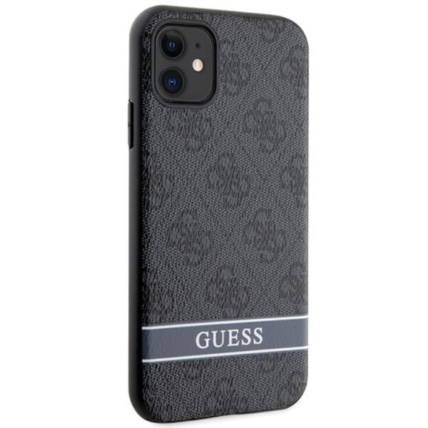 Guess iPhone 11/XR Mobilskal Stripe - Grå