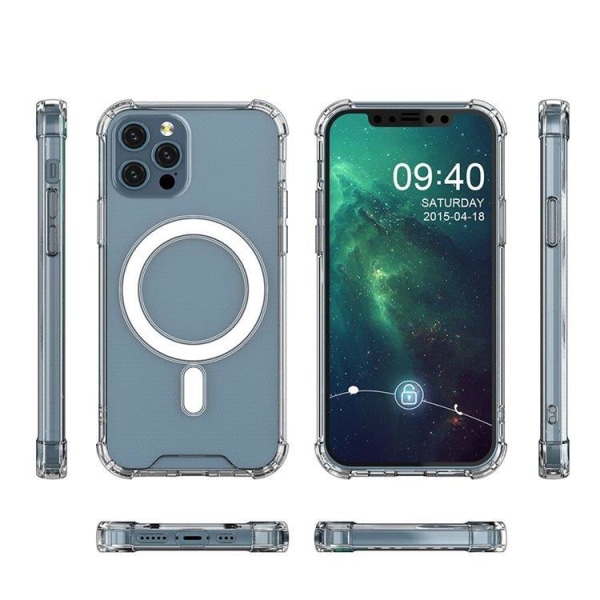 Gennemsigtigt Magnetisk MagSafe Cover iPhone 13 Pro - Gennemsigtig