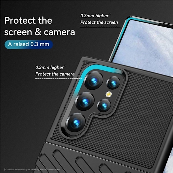 Galaxy S23 Ultra Skal Thunder Twill - Svart Svart