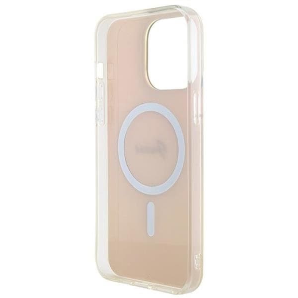 Guess iPhone 15 Pro -puhelinkuori Magsafe IML Iridescent - Pinkki Rosa