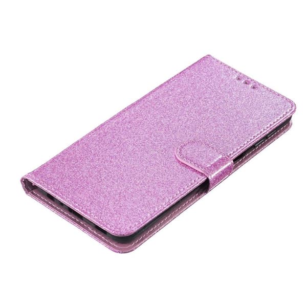 Samsung Galaxy S26 Edge Plånboksfodral Glitter Anti-Scratch Konstläder - Lila
