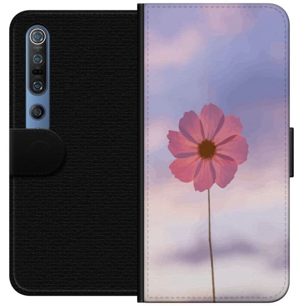Plånboksfodral till Xiaomi Mi 10 Pro 5G med Rosa blomma