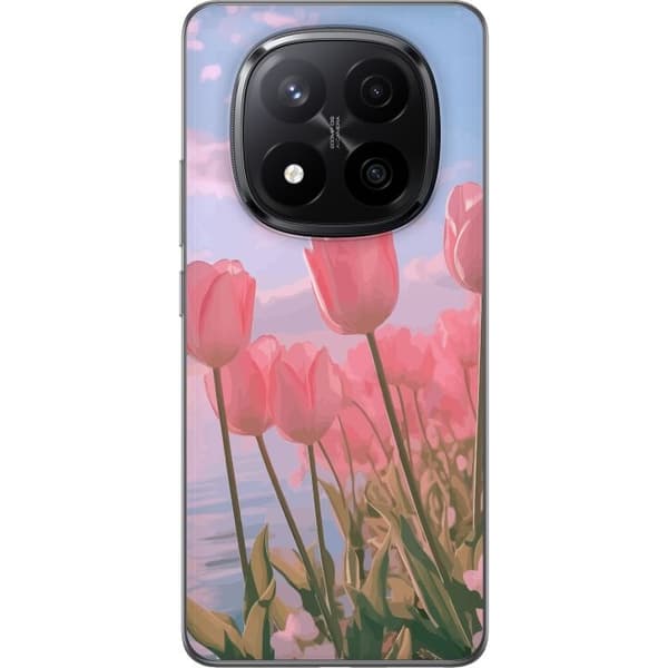 Mobilskal till Xiaomi Redmi Note 14 Pro+ med Rosa Tulpaner