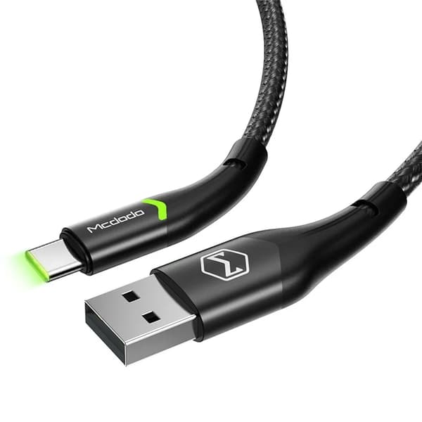 MCDODO USB-A - USB-C Kabel 1m MDD CA-7960 - Svart Svart