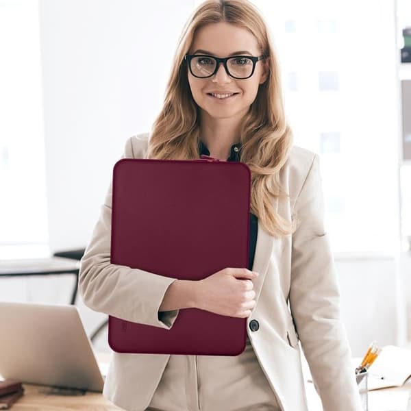 Tech-Protect Datorfodral 14" Neopren - Mulberry Vinröd