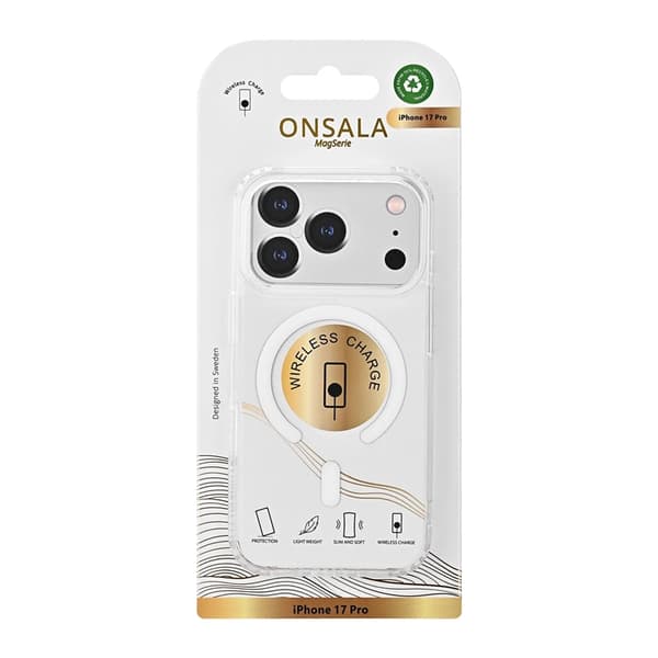 ONSALA Mobilskal till iPhone 17 Pro MagSafe - Transparent Transparent