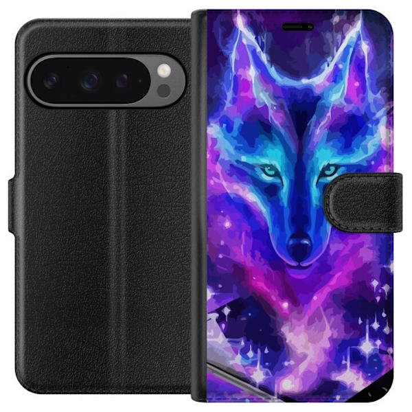 Plånboksfodral till Google Pixel 9 Pro XL med Neon Varg