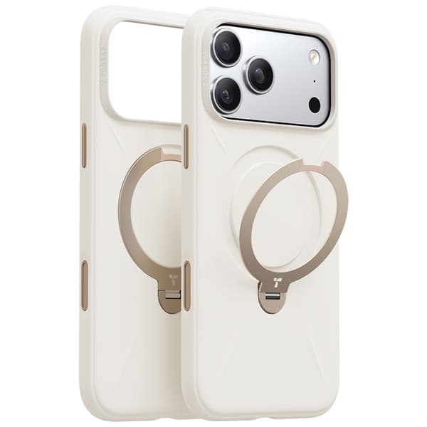 TORRAS Mobilskal till iPhone 17 Pro MagSafe Ostand Q Pro - Vit Vit