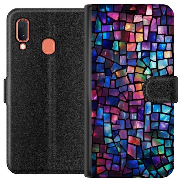 Plånboksfodral till Samsung Galaxy A20e med Disco