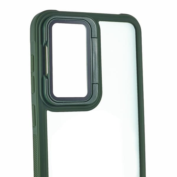 Mobilskal för Samsung Galaxy S26 Plus PC + TPU Kickstand - Grön