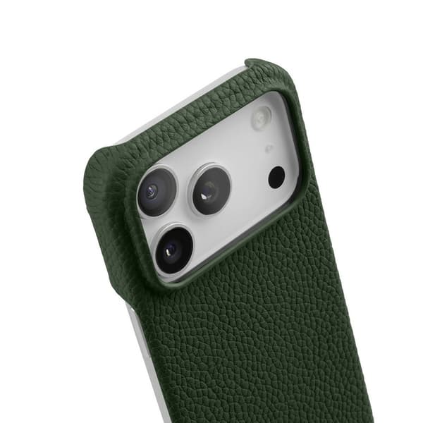 MELKCO Mobilskal till iPhone 17 Pro Äkta Läder PC Magsafe - Grön