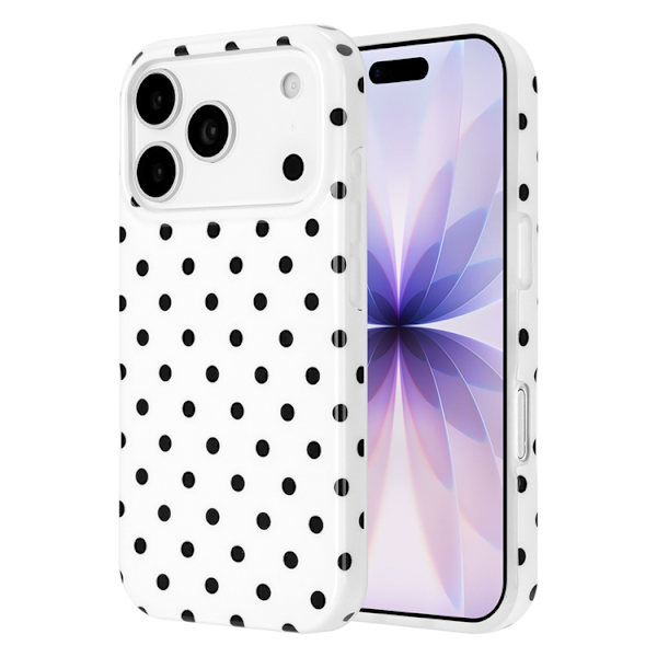 Mobilskal till iPhone 17 Pro Dot Design Imd Tpu Vit