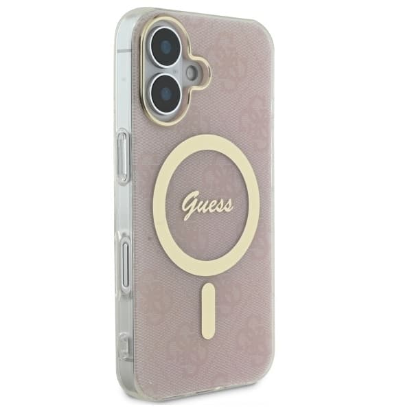 Guess Mobilskal till iPhone 16 MagSafe IML 4G - Rosa Rosa