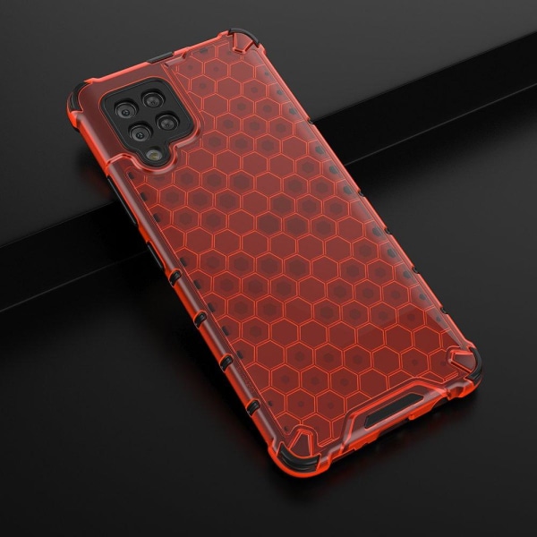 Honeycomb Armor Bumper Skal Galaxy A42 5g - Röd Röd