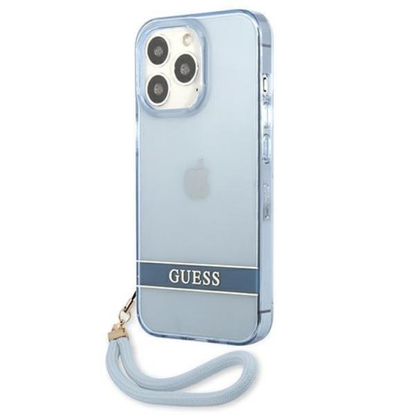 Guess iPhone 13/13 Pro Skal Translucent Stap - Blå Blå