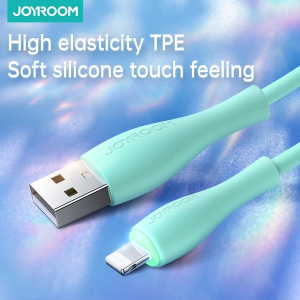Joyroom USB-A Till Lightning Kabel 2m - Grön