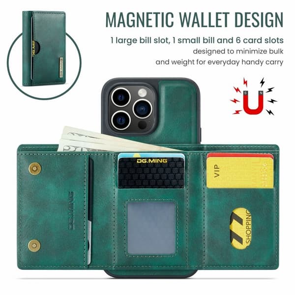DG.MING M6 Series Mobilskal till iPhone 12 Pro Max Magnetiskt Grön