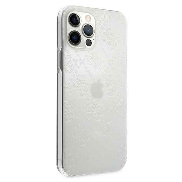 Guess Skal iPhone 12 & 12 Pro 3D Pattern Collection - Transparent Transparent