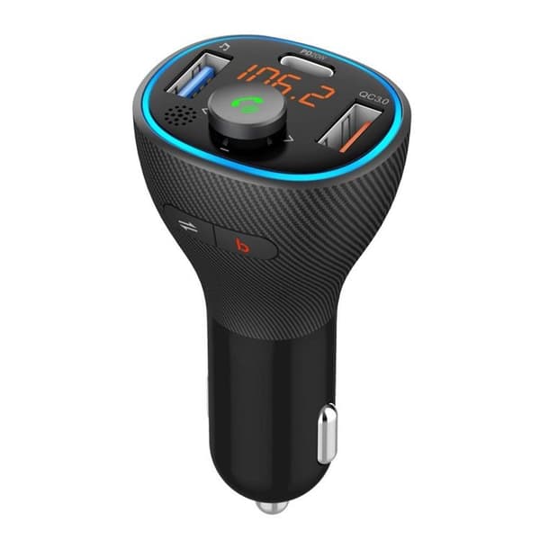FM MP3-sender Bluetooth 5.0+USB A QC3.0+Type C 30W ART FM-73 ART Black