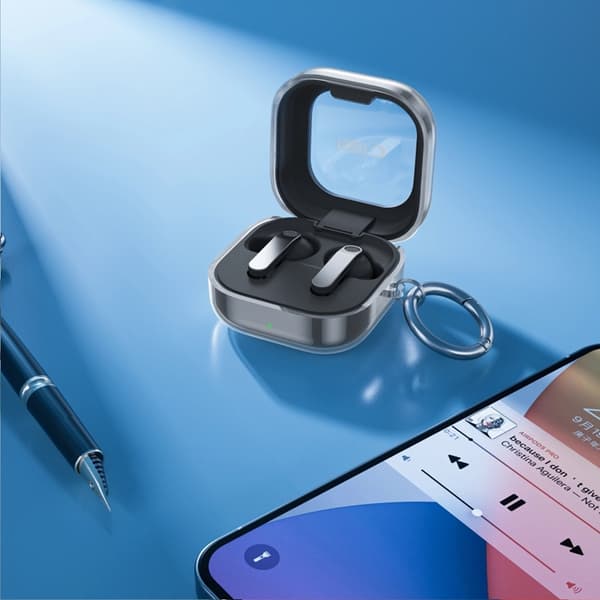 Tech-Protect Skal För Galaxy Buds 4/4 Pro Flexair - Clear Transparent