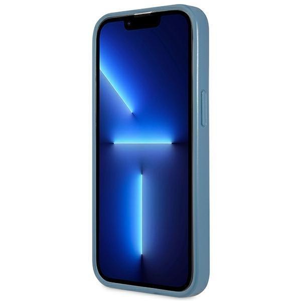 Guess iPhone 13 Pro Max -suojuskorttipidike 4G kolmiologo - sininen