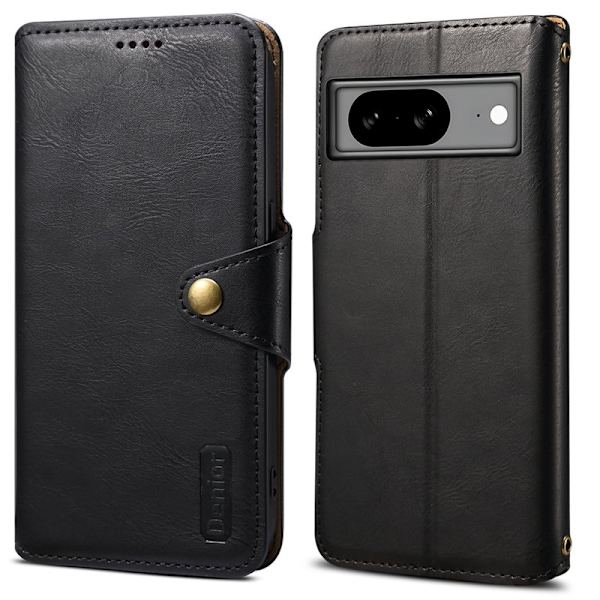 DENIOR Google Pixel 8 Plånboksfodral Konstläder Konstlädertextur - Svart