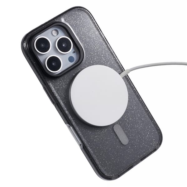 KIGC Mobilskal till iPhone 16 Pro Max MagSafe Epoxy Kickstand Svart