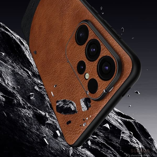 SULADA Magnetic Series Mobilskal till Galaxy S24+ Läder Blå