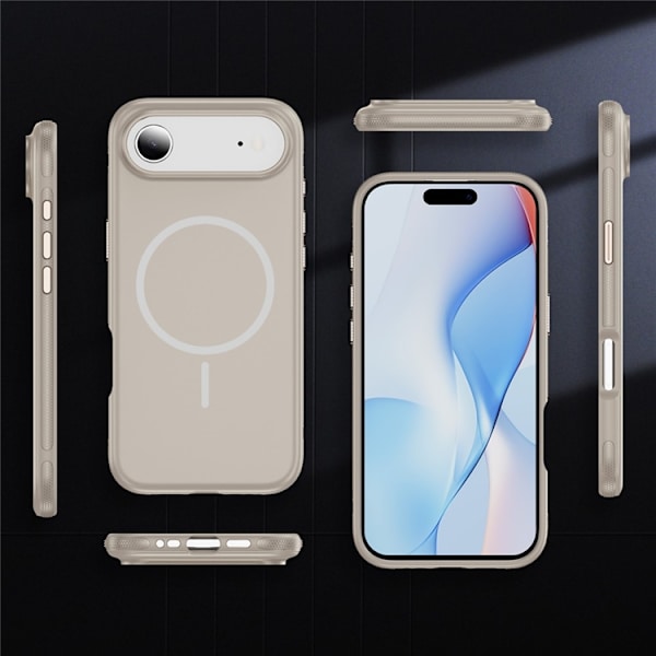 Mobilskal till iPhone Air MagSafe PC + TPU Shockproof - Grå Grå