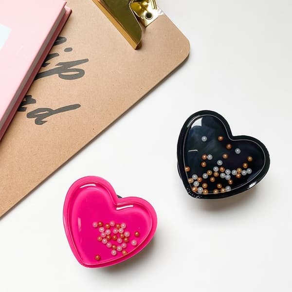 Heart Beads Popup Hållare - Grön Grön