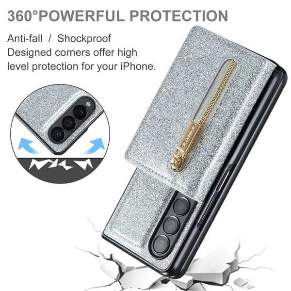 DG.MING M3 Series Mobilskal för Samsung Galaxy Z Fold3 5G Silver
