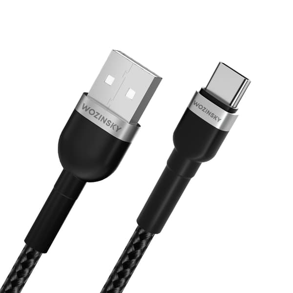 Wozinsky USB-C till USB-A kabel 2.4A 2m - Svart Svart