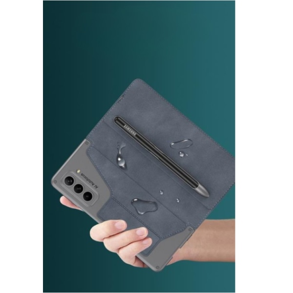 GKK Galaxy Z Fold 5 Wallet Case Armor Flip - Brun