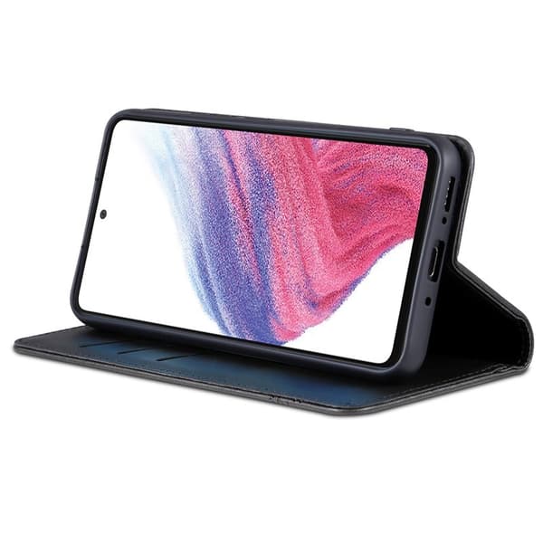 AZNS Samsung Galaxy A35 5G Plånboksfodral Konstläder - Svart