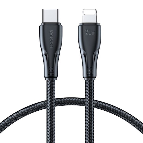 Joyroom Surpass USB-C till Lightning kabel 20W 1.2m - Svart Svart