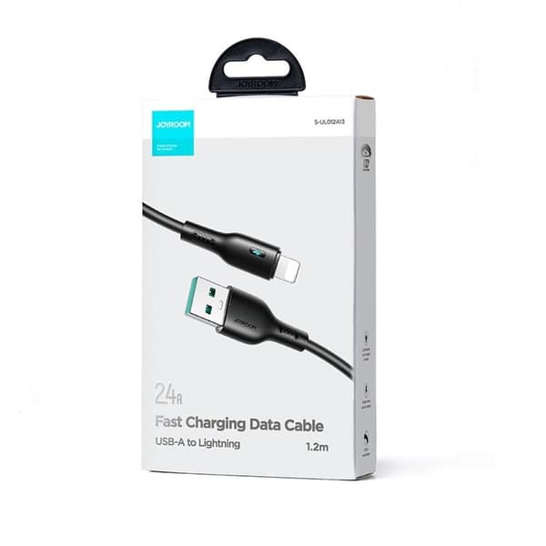 Joyroom USB-A till Lightning kabel 2m - Svart Svart