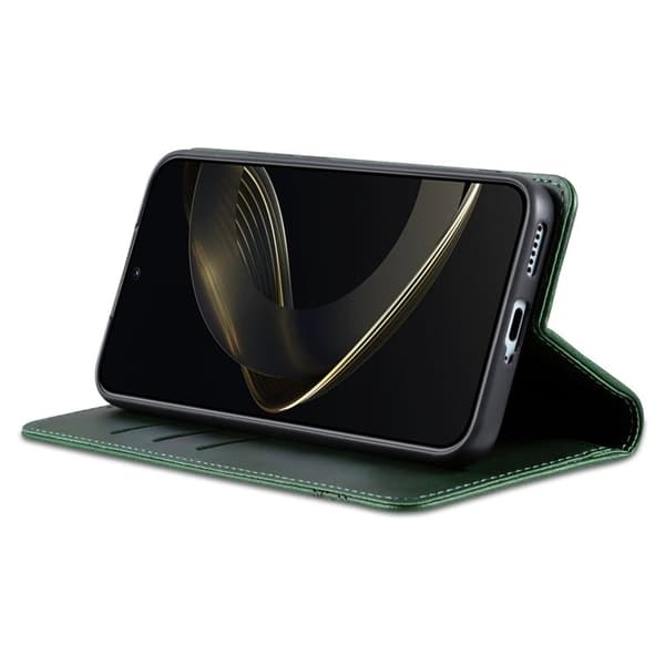 AZNS Xiaomi 17 Pro Plånboksfodral Konstläder - Grön