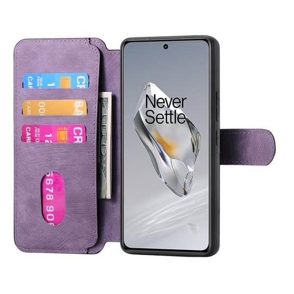 CASENEO OnePlus 12 5G Plånboksfodral - Detachable Konstläder - Lila