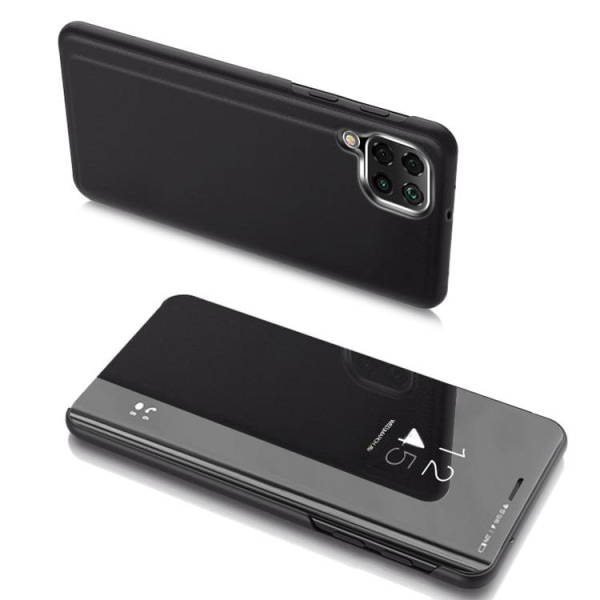 Galaxy A22 5G mobiltaske Clear View - Sort
