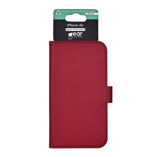 GEAR iPhone Air Pung Taske MagSafe 3 Kortstik Röd